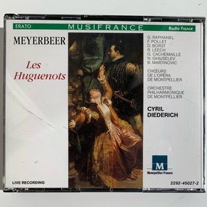 Meyerbeer Les Huguenots 4 CD set Opera Erato 2292-45027-2 Musifrance
